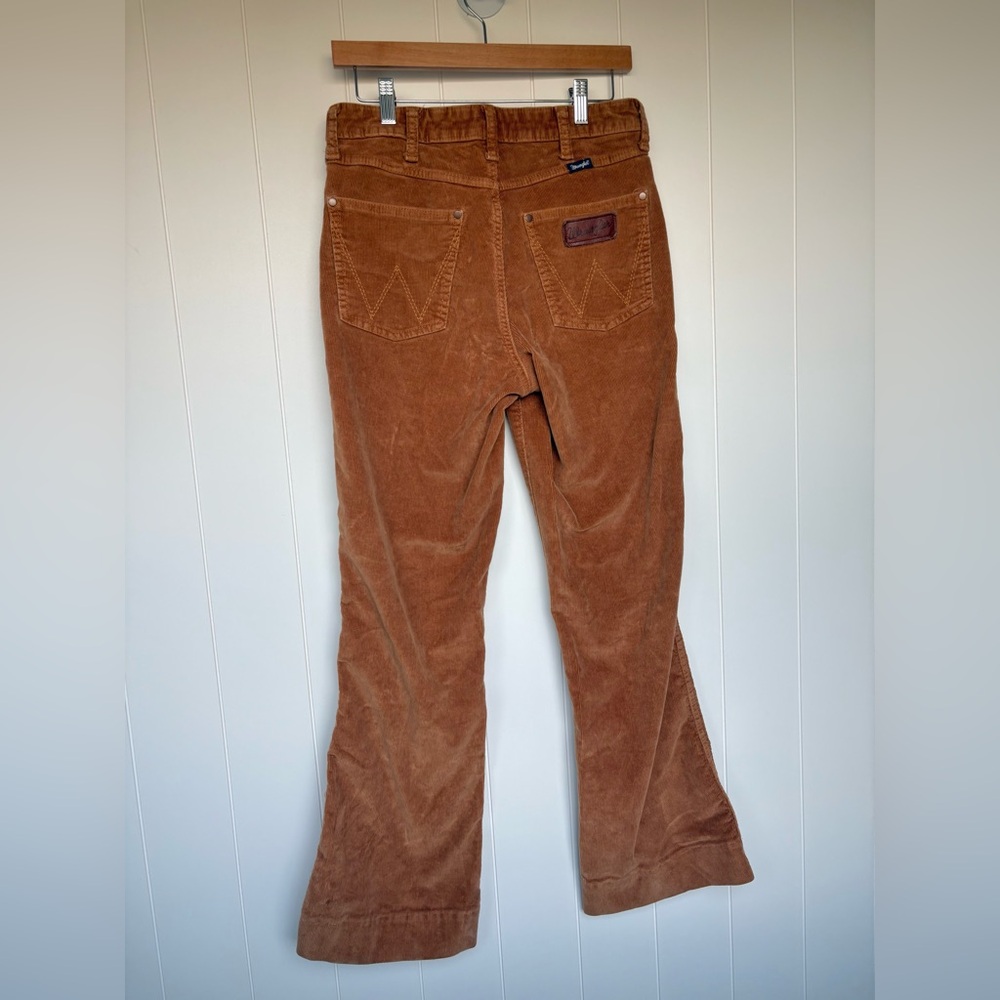 Wrangler Retro Corduroy Brown Flare Pants Women’s 29x36 - Picture 3 of 8